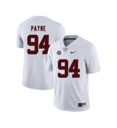 Alabama Crimson Tide 94 Da'Ron Payne White College Football Jersey