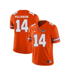 Florida Gators 14 Chris Williamson Orange College Football Jersey