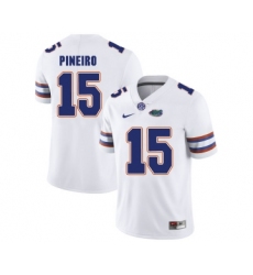 Florida Gators 15 Eddy Pineiro White College Football Jersey