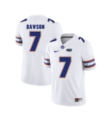 Florida Gators 7 Duke Dawson White College Football Jersey