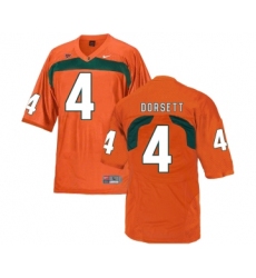 Miami Hurricanes 4 Phillip Dorsett Orange College Football Jersey