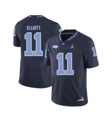 North Carolina Tar Heels 11 Nathan Elliott Black College Football Jersey