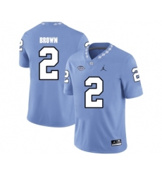 North Carolina Tar Heels 2 Larry Brown Blue College Football Jersey