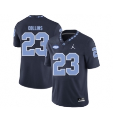 North Carolina Tar Heels 23 David Collins Black College Football Jersey