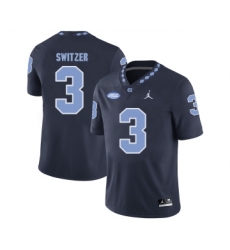 North Carolina Tar Heels 3 Ryan Switzer Black College Football Jersey