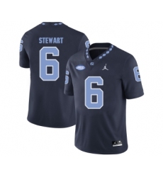 North Carolina Tar Heels 6 M.J. Stewart Black College Football Jersey