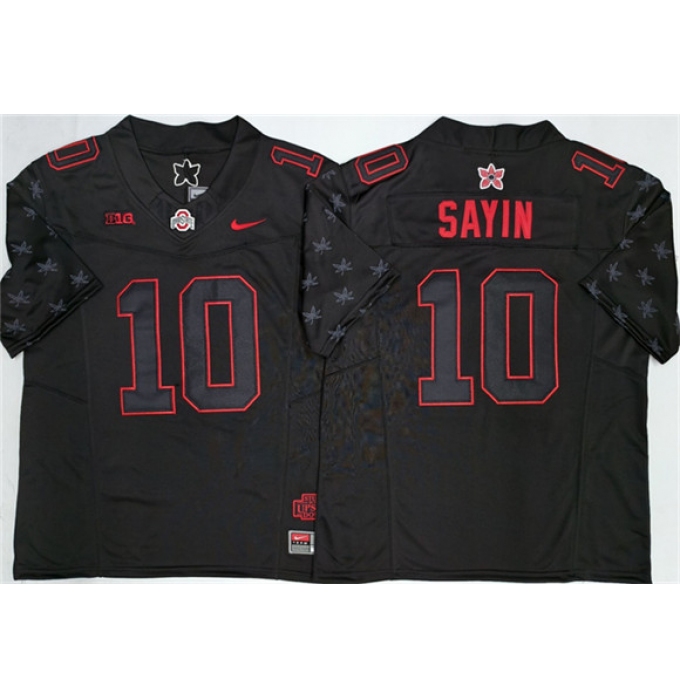 Men's Ohio State Buckeyes #10 Julian Sayin Black 2025 F.U.S.E. Limited Stitched Jersey