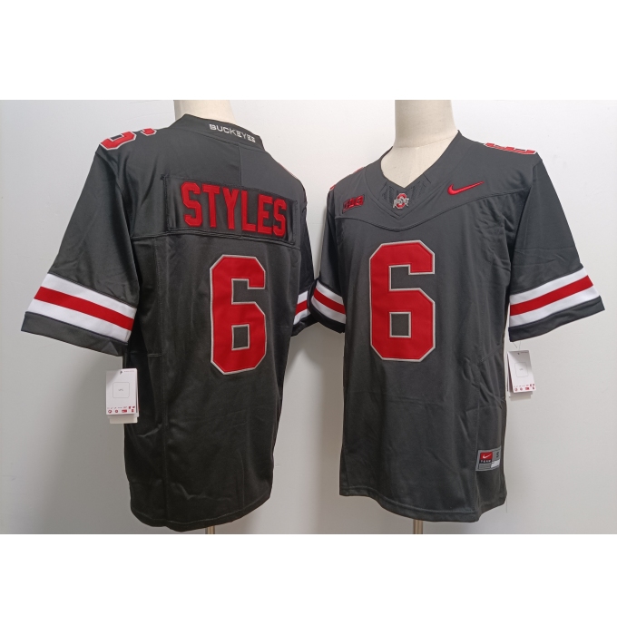 Men's Ohio State Buckeyes #6 Sonny Styles Black FUSE College Football Jersey