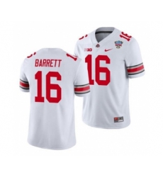 Men's Ohio State Buckeyes J.T. Barrett 2021 Sugar Bowl White Football Jersey