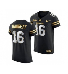 Men's Ohio State Buckeyes J.T. Barrett Black Golden Edition Jersey 2020-21