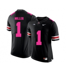 Ohio State Buckeyes 1 Braxton Miller Black 2018 Breast Cancer Awareness College Football Jersey