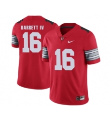 Ohio State Buckeyes 16 J.T. Barrett IV Red 2018 Spring Game College Football Limited Jersey