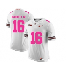 Ohio State Buckeyes 16 J.T. Barrett White 2018 Breast Cancer Awareness College Football Jersey