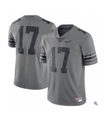 Ohio State Buckeyes 17 Gray College Football Jersey