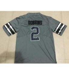 Ohio State Buckeyes 2 J.K. Dobbins Gray College Football Jersey