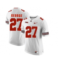 Ohio State Buckeyes 27 Eddie George White College Football Jersey