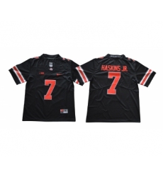 Ohio State Buckeyes 7 Dwayne Haskins Jr Black Shadow College Football Jersey