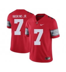 Ohio State Buckeyes 7 Dwayne Haskins Jr Red 2018 Spring Game College Football Limited Jersey