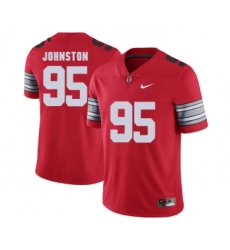 Ohio State Buckeyes 95 Cameron Johnston Red 2018 Spring Game College Football Limited Jersey