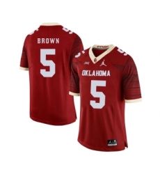 Oklahoma Sooners 5 Marquise Brown Red 47 Game Winning Streak College Football Jersey