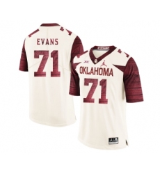 Oklahoma Sooners 71 Bobby Evans White 47 Game Winning Streak College Football Jersey