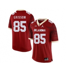 Oklahoma Sooners 85 Geneo Grissom Red 47 Game Winning Streak College Football Jersey