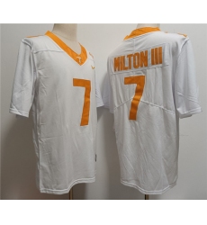 Men's Notre Tennessee Volunteers #7 Joe Milton III White Stitched Jersey