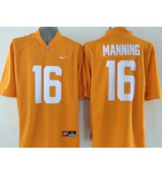 Tennessee Volunteers 16 Manning Orange Jersey