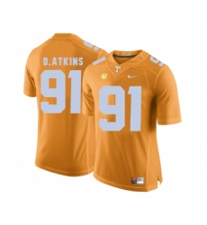 Tennessee Volunteers 91 Doug Atkins Orange College Football Jersey