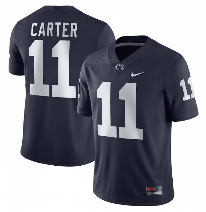 Men's Penn State Nittany Lions #11 Abdul Carter Navy Stitched Football Jersey