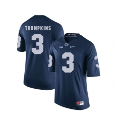 Penn State Nittany Lions 3 DeAndre Thompkins Navy College Football Jersey