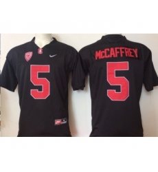 Stanford Cardinal 5 Christian McCaffrey Black College Football Jersey