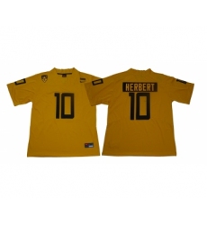 Oregon Ducks 10 Justin Herbert Yellow Nike College Football Jersey