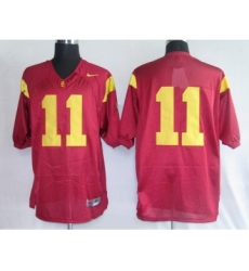 USC Trojans 11 red blank Jerseys