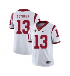 USC Trojans 13 Kevon Seymour White College Football Jersey