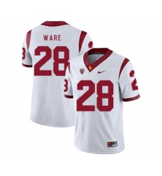 USC Trojans 28 Aca'Cedric Ware White College Football Jersey