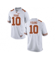 Texas Longhorns 10 Vince Young White College Football Jersey