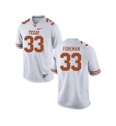 Texas Longhorns 33 D'Onta Foreman White College Football Jersey