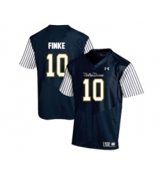 Notre Dame Fighting Irish 10 Chris Finke Navy College Football Jersey