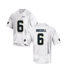 Notre Dame Fighting Irish 6 KeiVarae Russell White College Football Jersey