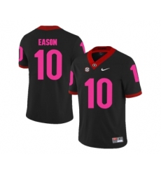 Georgia Bulldogs 10 Jacob Eason Black 2018 Breast Cancer Awareness College Football Jersey