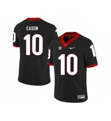 Georgia Bulldogs 10 Jacob Eason Black Nike College Football Jersey