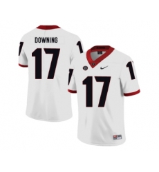 Georgia Bulldogs 17 Matthew Downing White Nike College Football Jersey