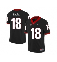 Georgia Bulldogs 18 Isaac Nauta Black Nike College Football Jersey