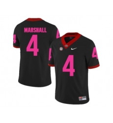 Georgia Bulldogs 4 Keith Marshall Black 2018 Breast Cancer Awareness College Football Jersey