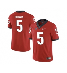 Georgia Bulldogs 5 Terry Godwin Red Nike College Football Jersey