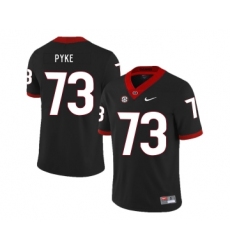 Georgia Bulldogs 73 Greg Pyke Black Nike College Football Jersey