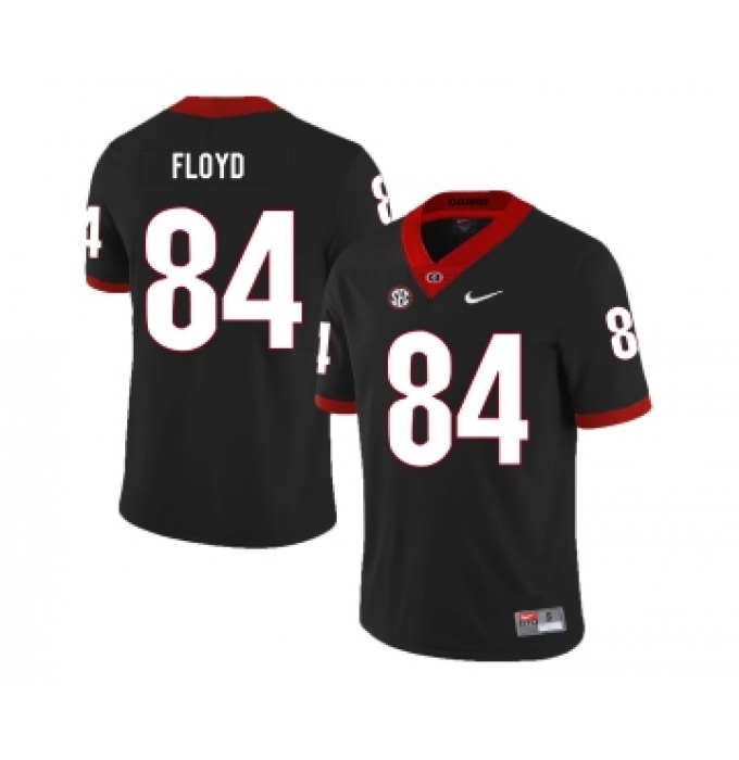 Georgia Bulldogs 84 Leonard Floyd Black Nike College Football Jersey