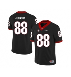 Georgia Bulldogs 88 Toby Johnson Black Nike College Football Jersey