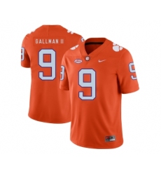 Clemson Tigers 9 Wayne Gallman II Orange Nike College Football Jersey